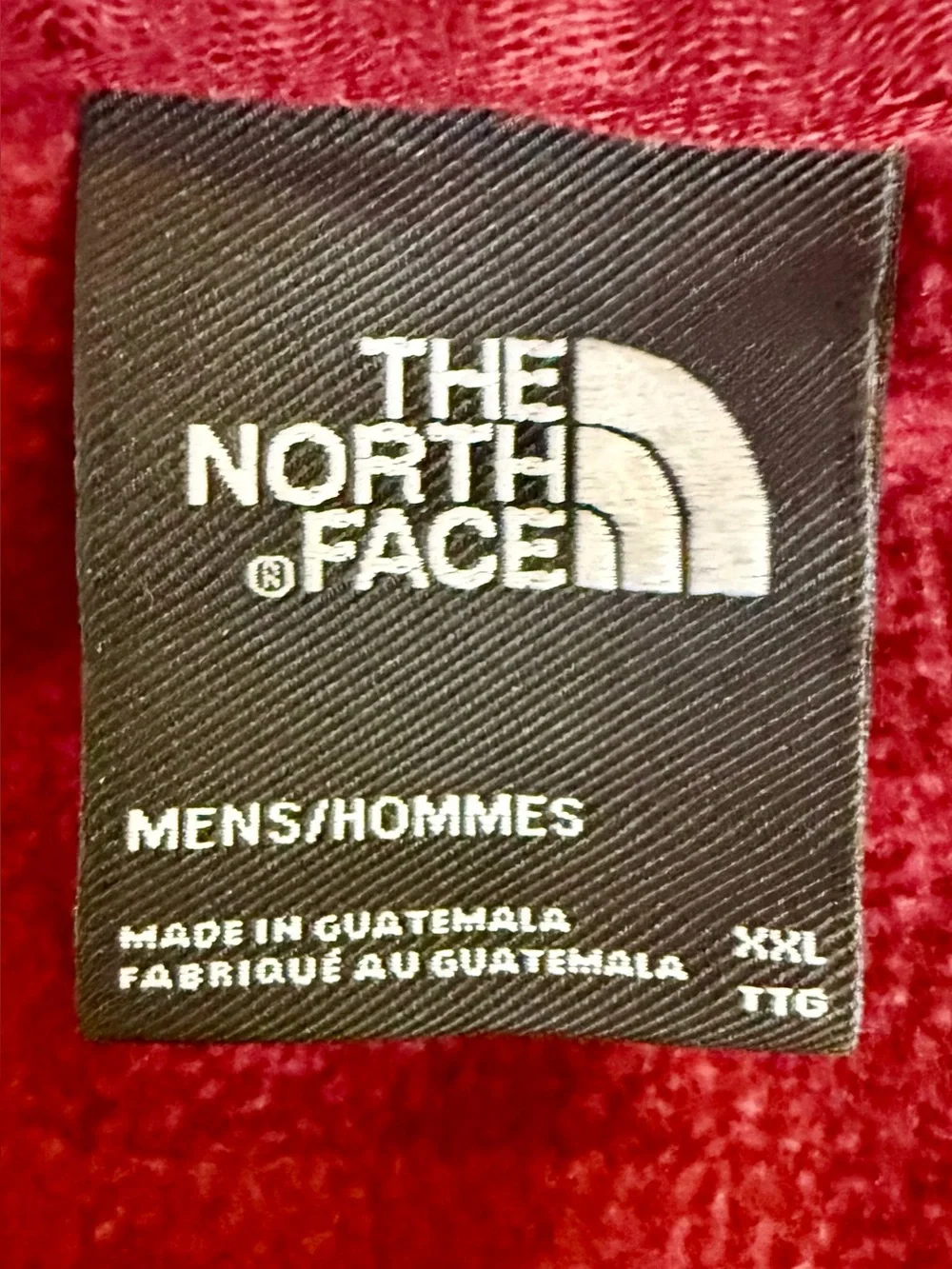 The North Face Mens XXL Burgundy Logo Pullover Hoodie Fleece Sweatshirt